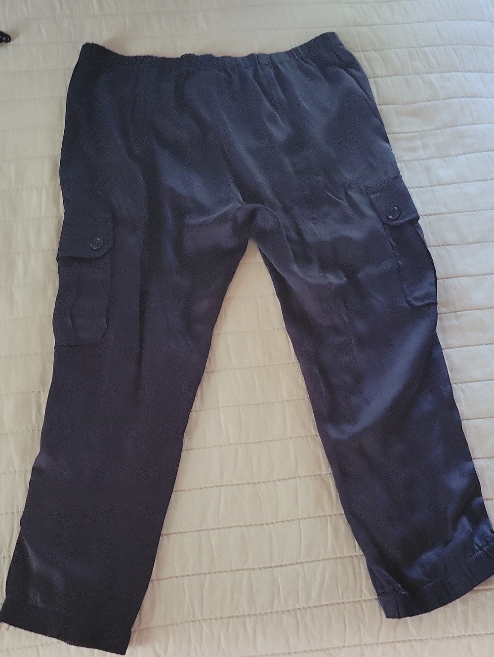 BCBG MAXAZRIA SILK Cargo Jogger Pants - Picture 7 of 9